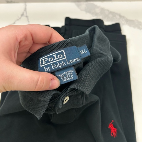 Polo by Ralph Lauren Men’s XXL Short Sleeve Classic Fit Polo Shirt - Black - Picture 3 of 5